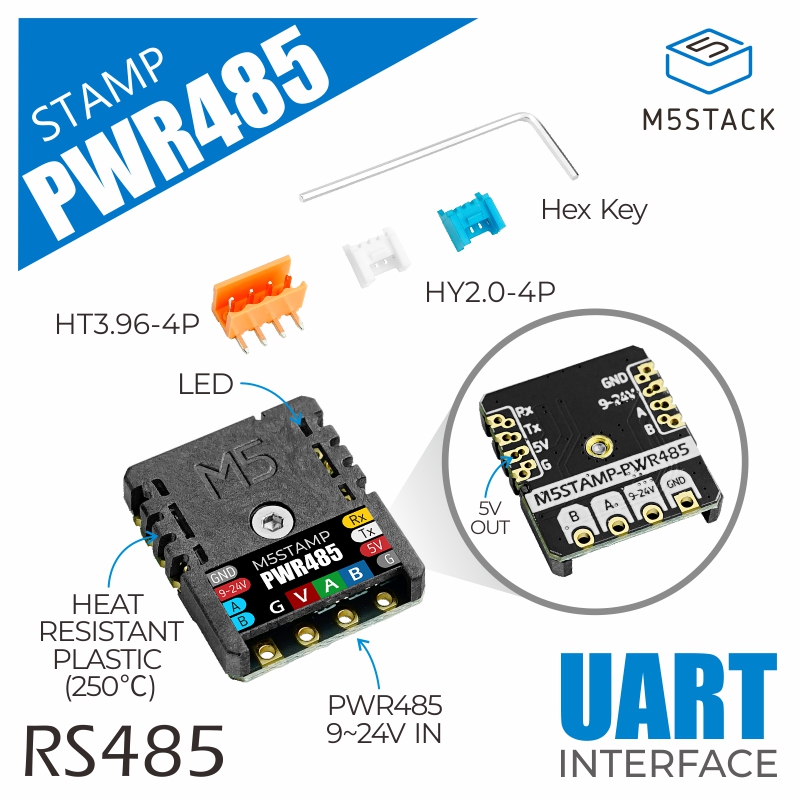 M5Stack - M5Stack Chính Thức M5Stamp RS485 Mô