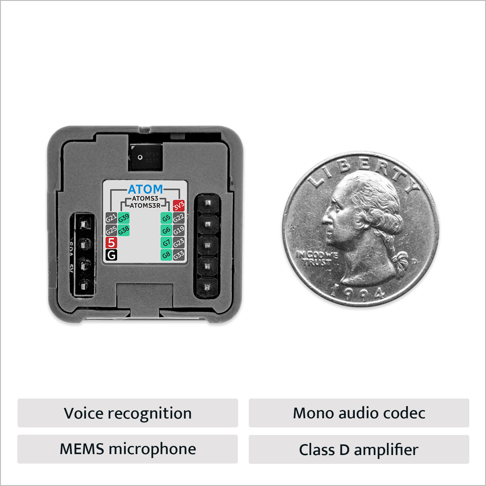 M5Stack Official Atomic Voice  - đánh giá và giá M5Stack