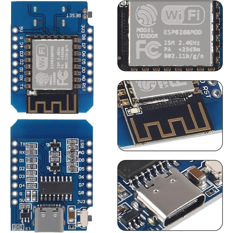 ESP8266 ESP-12F MINI D1 NodeMC - đánh giá và giá Nodemcuv2