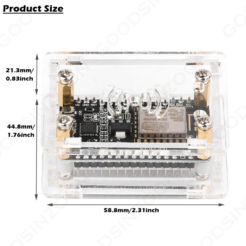 Acrylic Case kit for ESP32 Nod - đánh giá và giá Nodemcuv2